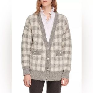 Sandro Ontario Mohair-Blend Cardigan